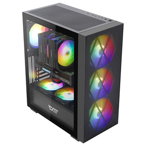 DK370 MESH RGB 강화유리 (블랙)